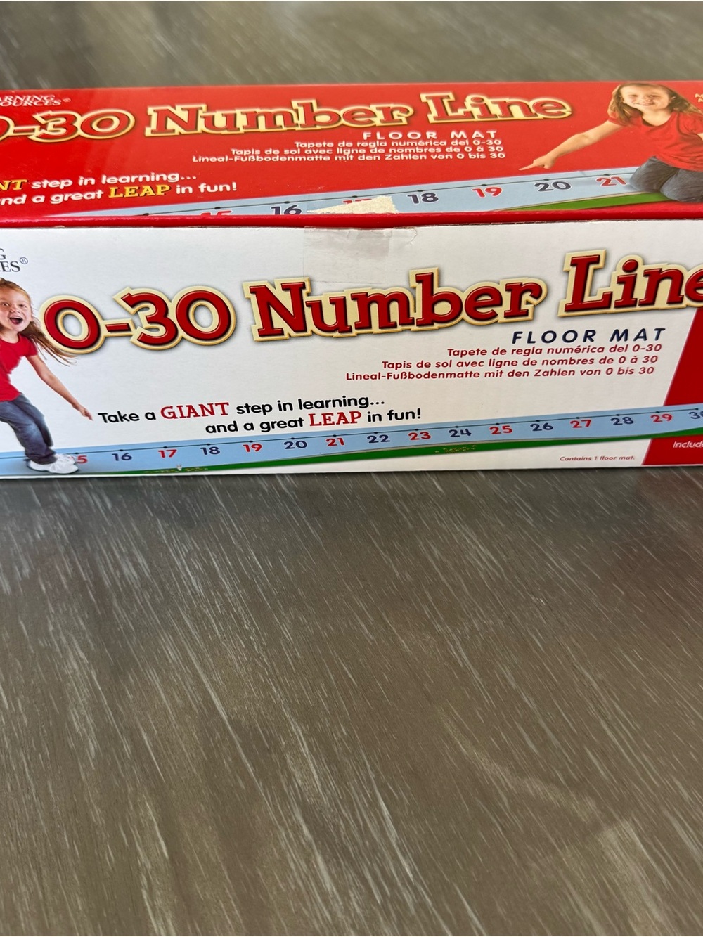 Learning Resources Number Line 0-30 Floor Mat Kids Learning Toy